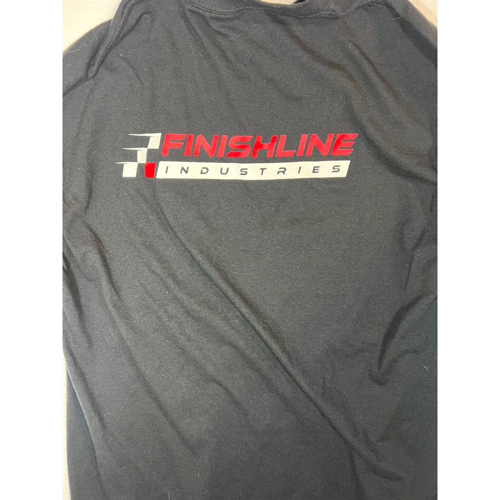Finishline Industries Graphic T-Shirt Black Mens Large FL Logo Racing Tee - Picture 1 of 3
